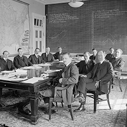 Bankers serving agriculture circa 1910 to 1920 (Library of Congress)